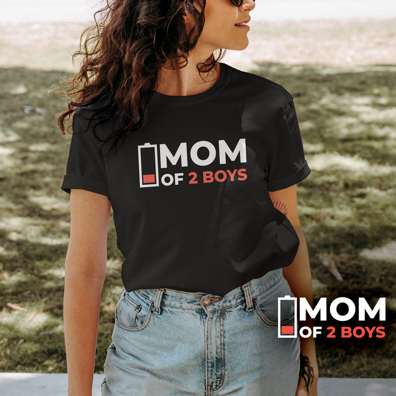 Damen T-Shirt "MOM OF 2 BOYS"